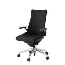アクトチェア KG-435SAHM1ZTT1 テクスチャードクロス ハイバック アルミミラー脚 T字肘  ハンガー 抵抗付ウレタン双輪キャスター ［ZT×T1/ブラックT］