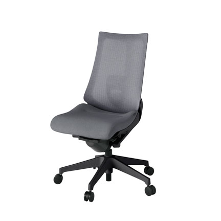 アクト2 KJ-450JE-T1T3 メッシュバック テクスチャード ランバーサポート ナイロンキャスター[ ベースカラー: T1 張地カラー: T3 / ダークグレー  ]