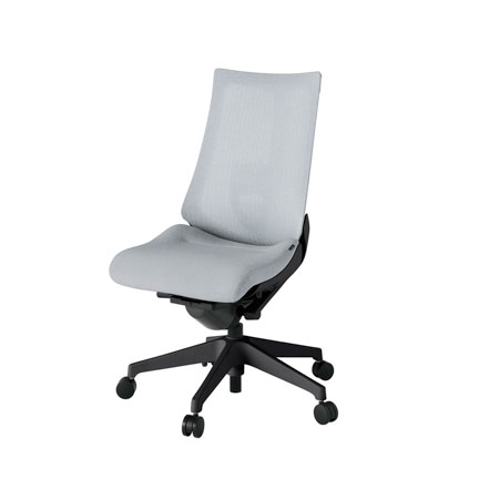 アクト2 KJ-450JE-T1T7 メッシュバック テクスチャード ランバーサポート ナイロンキャスター[ ベースカラー: T1 張地カラー: T7 / ホワイトグレー  ]