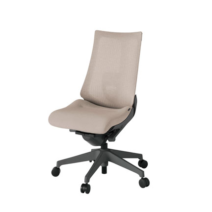 アクト2 KJ-450JE-W2F6 メッシュバック テクスチャード ランバーサポート ナイロンキャスター[ ベースカラー: W2 張地カラー: F6 / グレイッシュブラウン  ]