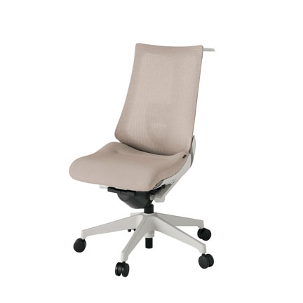 アクト2 KJ-450JEH-GNF6 メッシュバック テクスチャード ランバーサポート ハンガーナイロンキャスター[ ベースカラー: GN 張地カラー: F6 / グレイッシュブラウン  ]