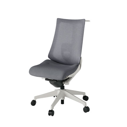 アクト2 KJ-450JEH-GNT3 メッシュバック テクスチャード ランバーサポート ハンガーナイロンキャスター[ ベースカラー: GN 張地カラー: T3 / ダークグレー  ]