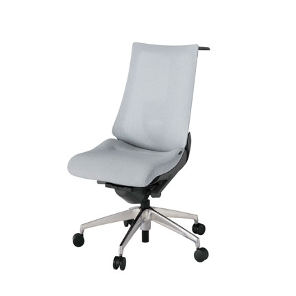 アクト2 KJ-450JEH-ZDT7 メッシュバック テクスチャード ランバーサポート ハンガーナイロンキャスター[ ベースカラー: ZD 張地カラー: T7 / ホワイトグレー  ]