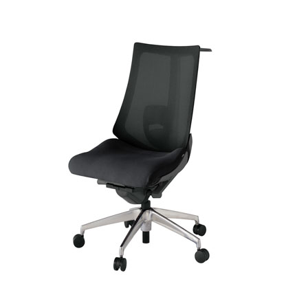 アクト2 KJ-450JVH-ZDT1 メッシュバック プレーン ランバーサポート ハンガーナイロンキャスター[ ベースカラー: ZD 張地カラー: T1 / ブラック  ]