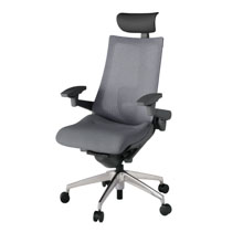 アクト2 KJ-457JEF-ZDT3 メッシュバック テクスチャード ランバーサポート 可動肘 ヘッドサポート ( ビニール ) ナイロンキャスター[ ベースカラー: ZD 張地カラー: T3 / ダークグレー  ]