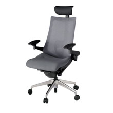 アクト2 KJ-457JEF-ZTT3 メッシュバック テクスチャード ランバーサポート 可動肘 ヘッドサポート ( ビニール ) ナイロンキャスター[ ベースカラー: ZT 張地カラー: T3 / ダークグレー  ]