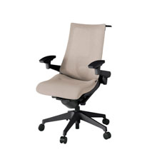 アクト2 KJ-457JEH-T1F6 メッシュバック テクスチャード ランバーサポート 可動肘 ハンガーナイロンキャスター[ ベースカラー: T1 張地カラー: F6 / グレイッシュブラウン  ]