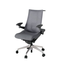 アクト2 KJ-457JEH-ZDT3 メッシュバック テクスチャード ランバーサポート 可動肘 ハンガーナイロンキャスター[ ベースカラー: ZD 張地カラー: T3 / ダークグレー  ]