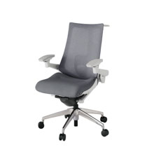 アクト2 KJ-457JEH-ZNT3 メッシュバック テクスチャード ランバーサポート 可動肘 ハンガーナイロンキャスター[ ベースカラー: ZN 張地カラー: T3 / ダークグレー  ]