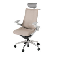 アクト2 KJ-457JEY-ZNF6 メッシュバック テクスチャード ランバーサポート 可動肘 ヘッドサポート ( ビニール ) ハンガー ナイロンキャスター[ ベースカラー: ZN 張地カラー: F6 / グレイッシュブラウン  ]