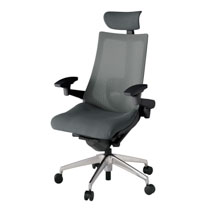 アクト2 KJ-457JVE-ZTC3 メッシュバック プレーン ランバーサポート 可動肘 ヘッドサポート ( クロス ) ナイロンキャスター [ ベースカラー: ZT 張地カラー: C3 / ダークグレー  ]