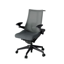 アクト2 KJ-457JVH-T1C3 メッシュバック プレーン ランバーサポート 可動肘 ハンガーナイロンキャスター[ ベースカラー: T1 張地カラー: C3 / ダークグレー  ]