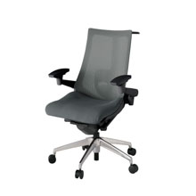 アクト2 KJ-457JVH-ZTC3 メッシュバック プレーン ランバーサポート 可動肘 ハンガーナイロンキャスター[ ベースカラー: ZT 張地カラー: C3 / ダークグレー  ]