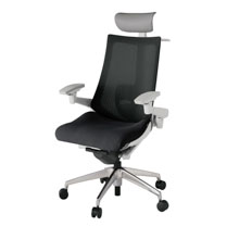 アクト2 KJ-457JVY-ZNT1 メッシュバック テクスチャード ランバーサポート 可動肘 ヘッドサポート ( ビニール ) ハンガー ナイロンキャスター[ ベースカラー: ZN 張地カラー: T1 / ブラック  ]