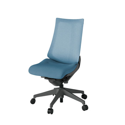 アクト2 KJ-470JE-W2B4 メッシュバック テクスチャード ナイロンキャスター[ ベースカラー: W2 張地カラー: B4 / ダックブルー  ]