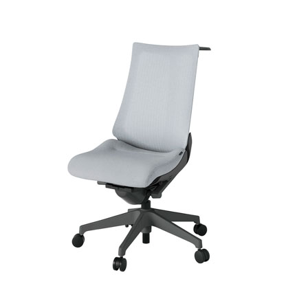 アクト2 KJ-470JEH-W2T7 メッシュバック テクスチャード ハンガーナイロンキャスター[ ベースカラー: W2 張地カラー: T7 / ホワイトグレー  ]