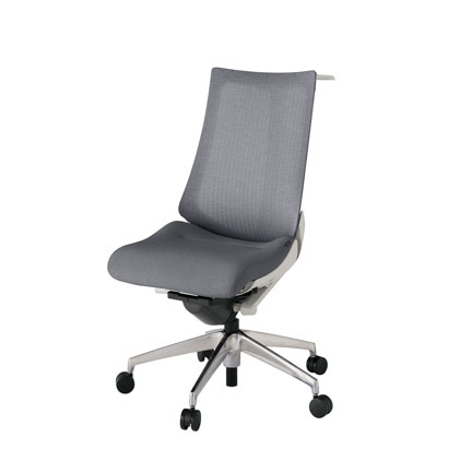 アクト2 KJ-470JEH-ZNT3 メッシュバック テクスチャード ハンガーナイロンキャスター[ ベースカラー: ZN 張地カラー: T3 / ダークグレー  ]