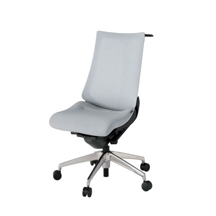 アクト2 KJ-470JEH-ZTT7 メッシュバック テクスチャード ハンガーナイロンキャスター[ ベースカラー: ZT 張地カラー: T7 / ホワイトグレー  ]