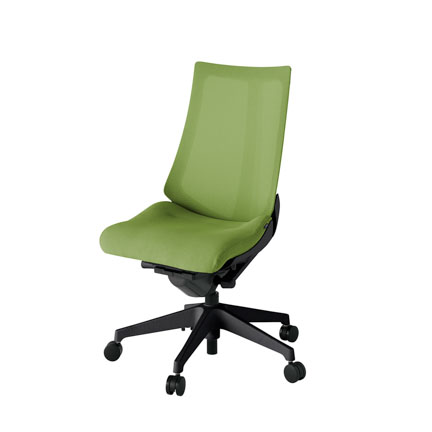 アクト2 KJ-470JV-T1Q7 メッシュバック プレーン ナイロンキャスター[ ベースカラー: T1 張地カラー: Q7 / グラスグリーン  ]