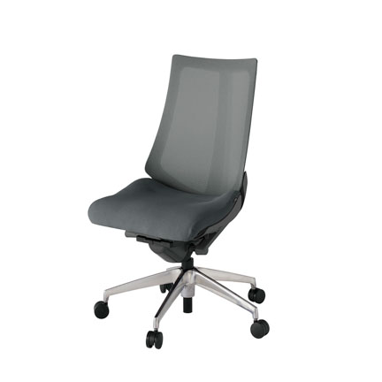 アクト2 KJ-470JV-ZDC3 メッシュバック プレーン ナイロンキャスター[ ベースカラー: ZD 張地カラー: C3 / ダークグレー  ]