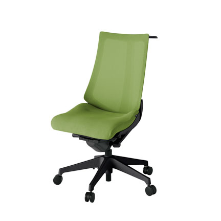 アクト2 KJ-470JVH-T1Q7 メッシュバック プレーン ハンガーナイロンキャスター[ ベースカラー: T1 張地カラー: Q7 / グラスグリーン  ]