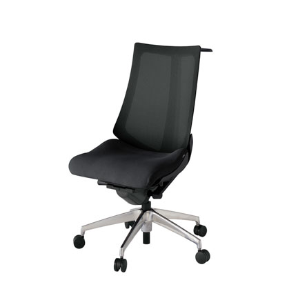 アクト2 KJ-470JVH-ZTT1 メッシュバック プレーン ハンガーナイロンキャスター[ ベースカラー: ZT 張地カラー: T1 / ブラック  ]