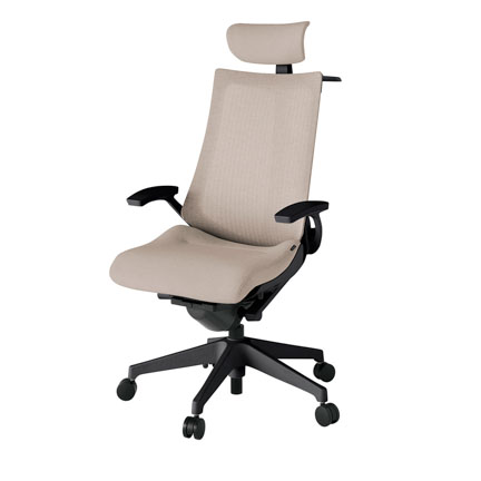 アクト2 KJ-475JEX-T1F6 メッシュバック テクスチャード 固定肘 ヘッドサポート ( クロス ) ハンガー ナイロンキャスター[ ベースカラー: T1 張地カラー: F6 / グレイッシュブラウン  ]