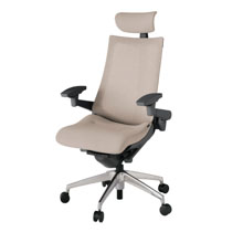 アクト2 KJ-477JEE-ZDF6 メッシュバック テクスチャード 可動肘 ヘッドサポート ( クロス ) ナイロンキャスター[ ベースカラー: ZD 張地カラー: F6 / グレイッシュブラウン  ]