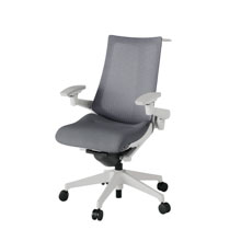 アクト2 KJ-477JEH-GNT3 メッシュバック テクスチャード 可動肘 ハンガーナイロンキャスター[ ベースカラー: GN 張地カラー: T3 / ダークグレー  ]