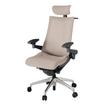 アクト2 KJ-477JEX-ZDF6 メッシュバック テクスチャード 可動肘 ヘッドサポート ( クロス ) ハンガー ナイロンキャスター[ ベースカラー: ZD 張地カラー: F6 / グレイッシュブラウン  ]