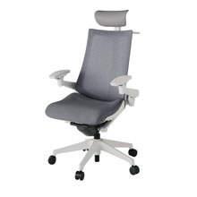 アクト2 KJ-477JEY-GNT3 メッシュバック テクスチャード 可動肘 ヘッドサポート ( ビニール ) ハンガー ナイロンキャスター[ ベースカラー: GN 張地カラー: T3 / ダークグレー  ]