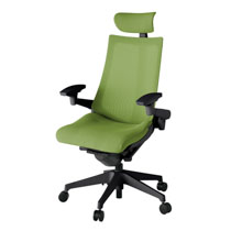 アクト2 KJ-477JVE-T1Q7 メッシュバック プレーン 可動肘 ヘッドサポート ( クロス ) ナイロンキャスター[ ベースカラー: T1 張地カラー: Q7 / グラスグリーン  ]