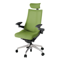 アクト2 KJ-477JVE-ZDQ7 メッシュバック プレーン 可動肘 ヘッドサポート ( クロス ) ナイロンキャスター[ ベースカラー: ZD 張地カラー: Q7 / グラスグリーン  ]