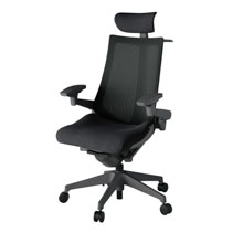 アクト2 KJ-477JVX-W2T1メッシュバック テクスチャード 可動肘 ヘッドサポート ( クロス ) ハンガー ナイロンキャスター[ ベースカラー: T1 張地カラー: T1 / ブラック  ]