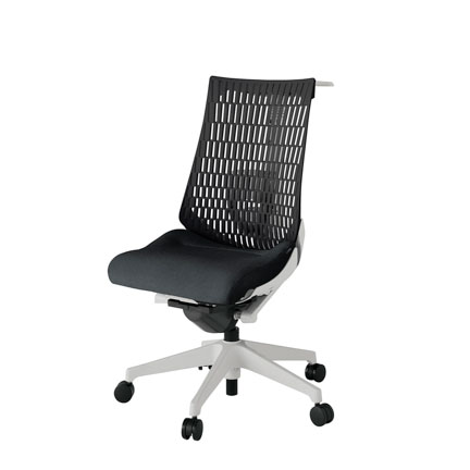 アクト2 KJ420SAHGNT1T1 エラストマバック テクスチャード ランバーサポート ハンガーナイロンキャスター[ ベースカラー: GN 張地カラー: T1T1 / ブラック  ]