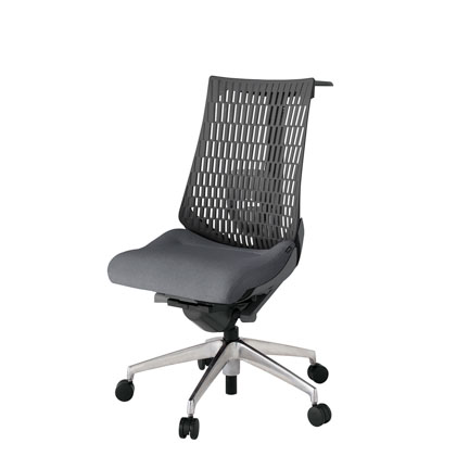 アクト2 KJ420SAHZDT3W2 エラストマバック テクスチャード ランバーサポート ハンガーナイロンキャスター [ ベースカラー: ZD 張地カラー: T3W2 / ダークグレー  ]