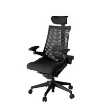 【 公式ストア限定モデル 】 アクト2 KJ427PVET1T1C エラストマバック ヘッドレスト 可動肘 ナイロンキャスター [ベースカラーT1 / ブラックT ・張地カラー T1 / ブラックT ]