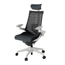 アクト2 KJ427SAEGNT1T1 エラストマーバック テクスチャード ランバーサポート可動肘 ヘッドサポート ナイロンキャスター [ ベースカラー: GN張地カラー T1 / ブラック ]