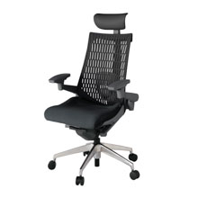 アクト2 KJ427SAFMZDT1T1 エラストマバック テクスチャード ランバーサポート 可動肘 ヘッドサポート ( ビニール ) ウレタンキャスター [ ベースカラー: ZD 張地カラー: T1T1 / ブラック  ]