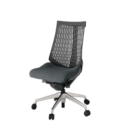 アクト2 KJ440PS-ZDC3W2 エラストマバック プレーン ナイロンキャスター[ ベースカラー: ZD 張地カラー: C3 / ダークグレー  ]