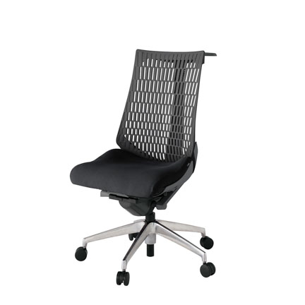 アクト2 KJ440PSHZDT1W2 エラストマバック プレーン ハンガーナイロンキャスター[ ベースカラー: ZD 張地カラー: T1 / ブラック  ]