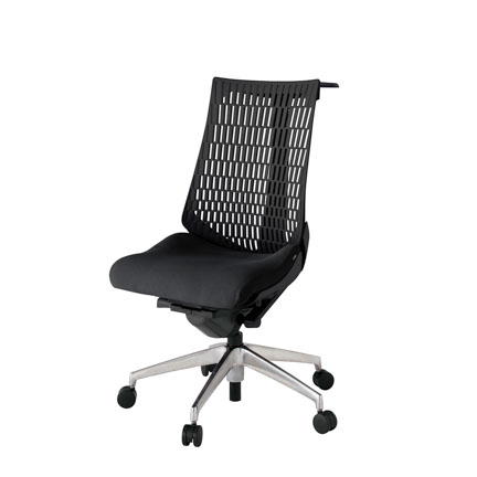 アクト2 KJ440PSHZTT1T1 エラストマバック プレーン ハンガーナイロンキャスター[ ベースカラー: ZT 張地カラー: T1 / ブラック  ]