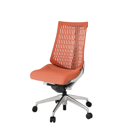 アクト2 KJ440SA-ZND4D4 エラストマバック テクスチャード ナイロンキャスター[ ベースカラー: ZN 張地カラー: D4D4 / パーシモオレンジ  ]