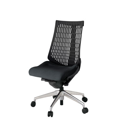 アクト2 KJ440SA-ZTT1T1 エラストマバック テクスチャード ナイロンキャスター[ ベースカラー: ZT 張地カラー: T1T1 / ブラック  ]