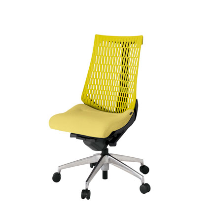 アクト2 KJ440SA-ZTU6U5 エラストマバック テクスチャード ナイロンキャスター[ ベースカラー: ZT 張地カラー: U6U5 / イエロー  ]