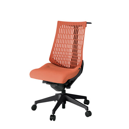 アクト2 KJ440SAHT1D4D4 エラストマバック テクスチャード ハンガーナイロンキャスター[ ベースカラー: T1 張地カラー: D4D4 / パーシモオレンジ  ]