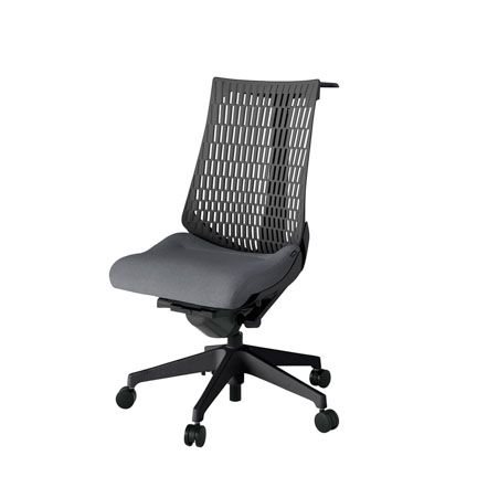 アクト2 KJ440SAHT1T3W2 エラストマバック テクスチャード ハンガーナイロンキャスター[ ベースカラー: T1 張地カラー: T3W2 / ダークグレー  ]