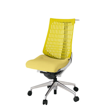 アクト2 KJ440SAHZNU6U5 エラストマバック テクスチャード ハンガーナイロンキャスター[ ベースカラー: ZN 張地カラー: U6U5 / イエロー  ]