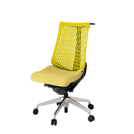 アクト2 KJ440SAHZTU6U5 エラストマバック テクスチャード ハンガーナイロンキャスター[ ベースカラー: ZT 張地カラー: U6U5 / イエロー  ]