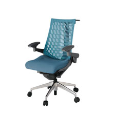 アクト2 KJ447SAHZDB4A4 エラストマバック テクスチャード 可動肘 ハンガーナイロンキャスター[ ベースカラー: ZD 張地カラー: B4A4 / ブルー  ]